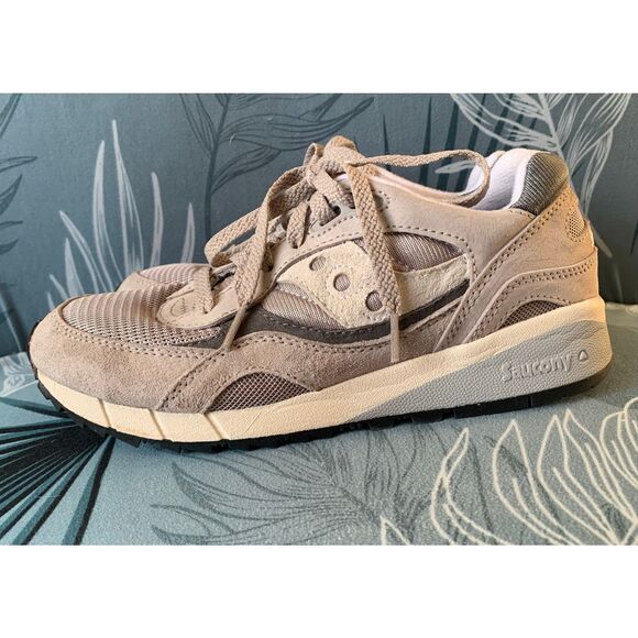 Saucony Shadow 6000 Gray Running SNEAKER GYM SHOES womens 7 - Picture 1 of 8
